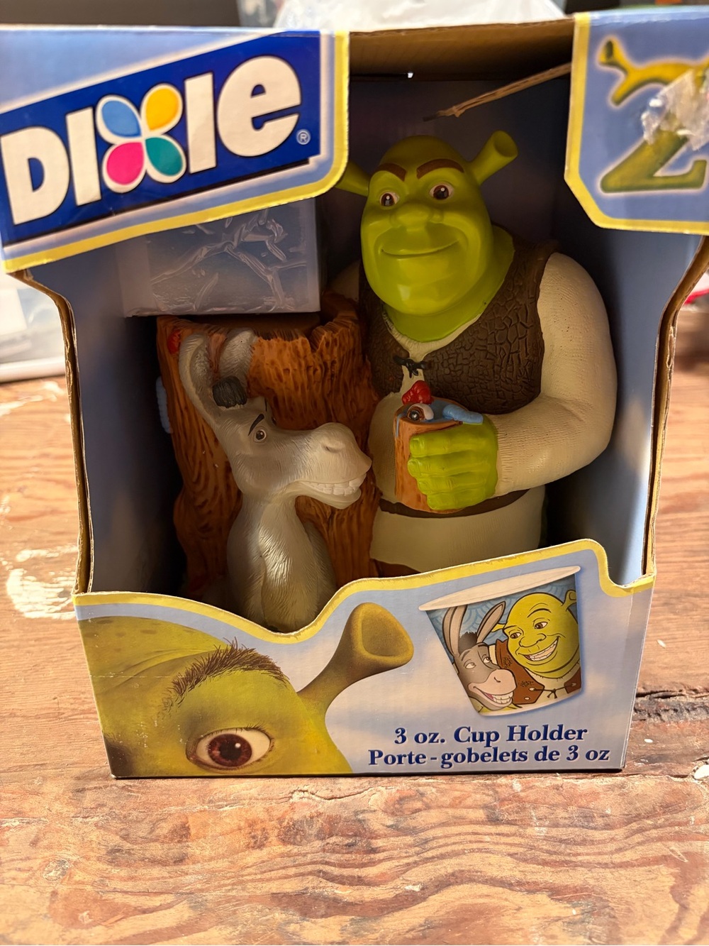 Shrek 2 Collector dixie cup dispenser- Blue Character Packaging